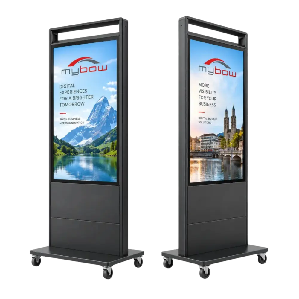 MOVE-DUAL LCD doppelseitiger digitaler Kundenstopper