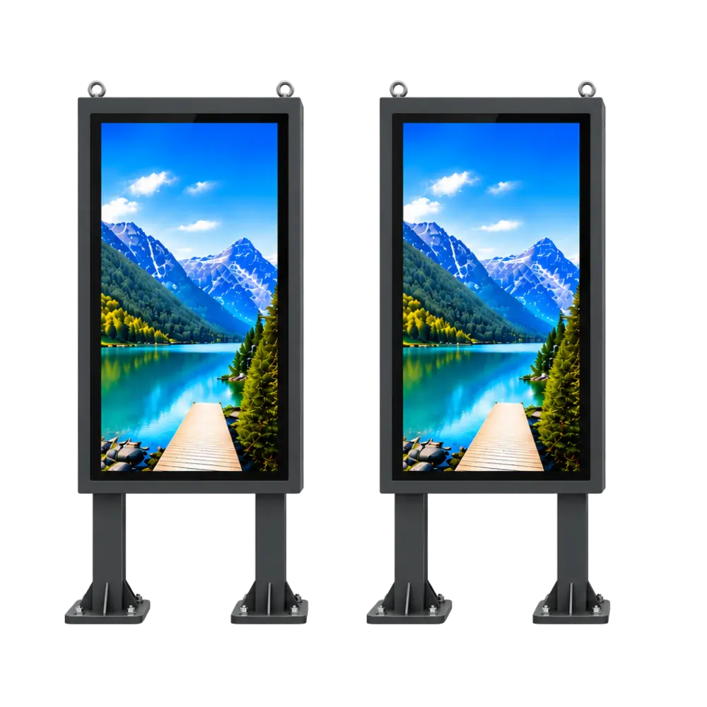 URBAN FIX DOUBLE IP65 fest installierter doppelseitiger Outdoor Bildschirm 55 Zoll