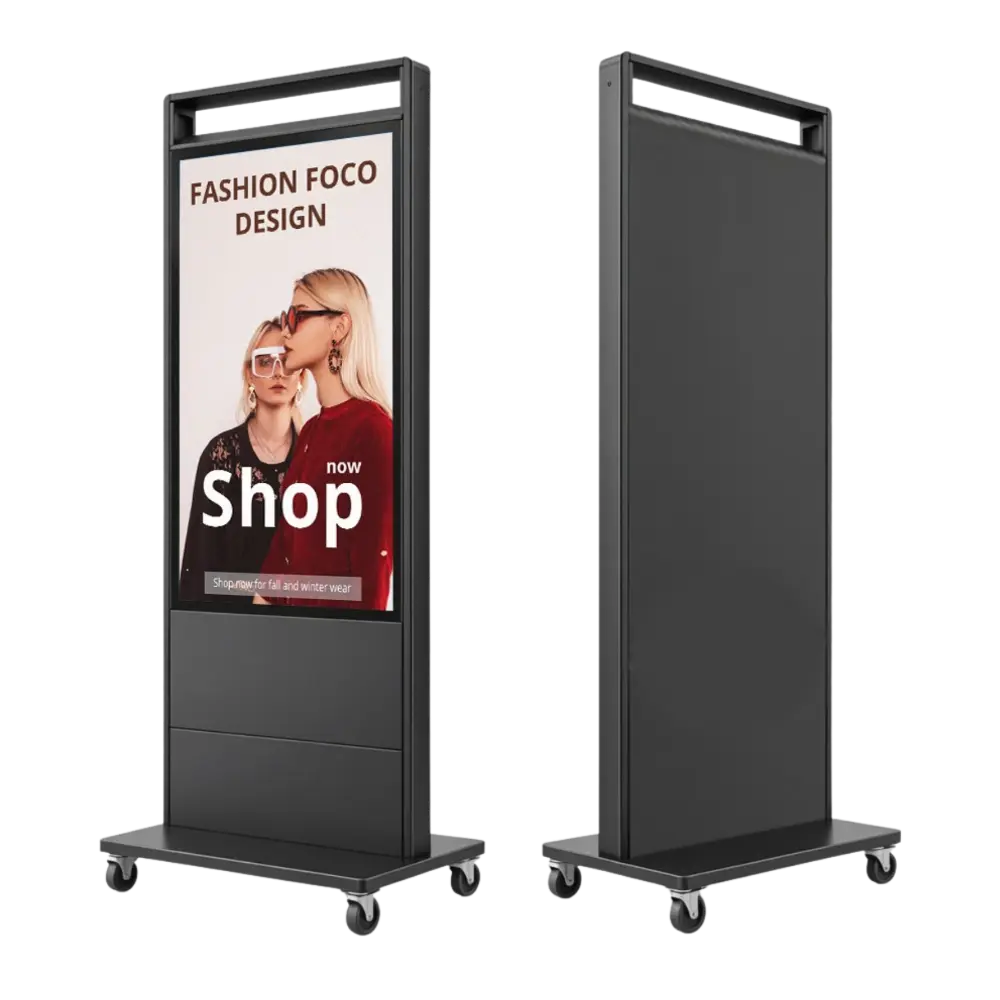 MOVE-PRIME SINGLE mobiler digitaler Kundenstopper